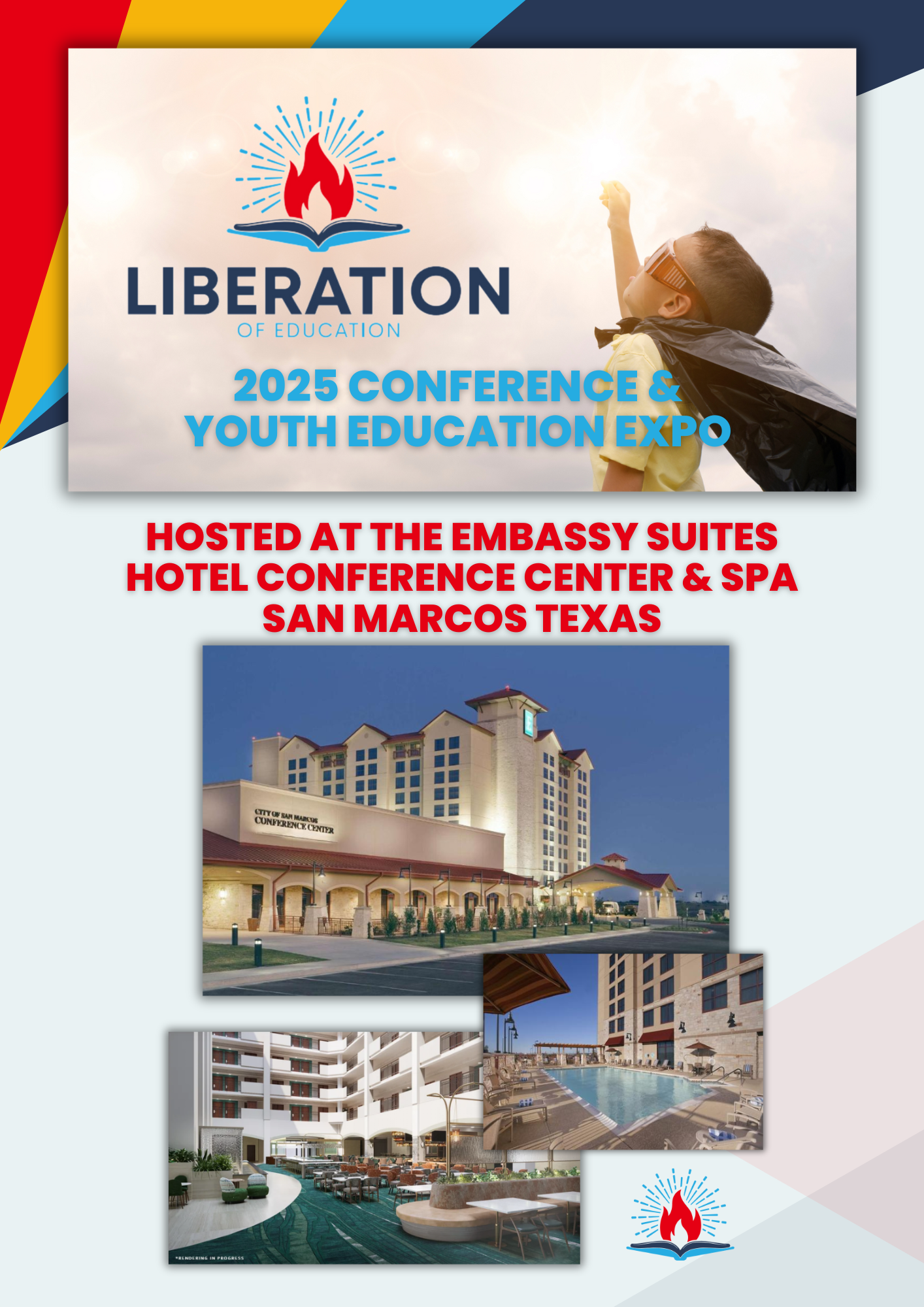 The Liberation of Education 2025 Conference and Youth Education Expo Hosted at the Embassy Suites Hotel Conference Center and Spa in San Marcos Texas